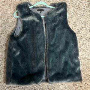 Faux fur vest